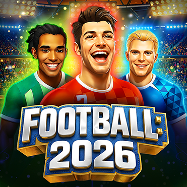 Football 2026 online slot by Endorphina featuring football players, stadium lights, and championship-inspired gameplay with Free Spins, Hold and Win, Bonus Pop, and jackpot features.