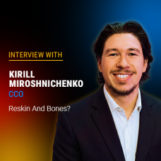 Portrait of Endorphina CCO Kirill Miroshnichenko promoting an interview about slot originality and reskin strategies.